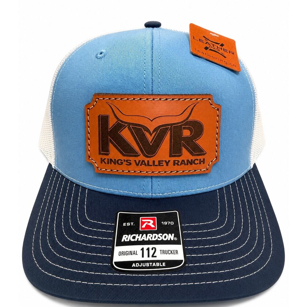 KVR King’s Valley Ranch Richardson 112 Trucker Hat Leather Patch Westerncore Cap
